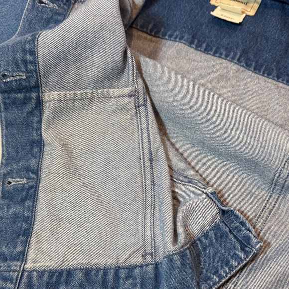 Vintage L.L. Bean Women's Trucker Jean Jacket XS Petite - Picture 9 of 10
